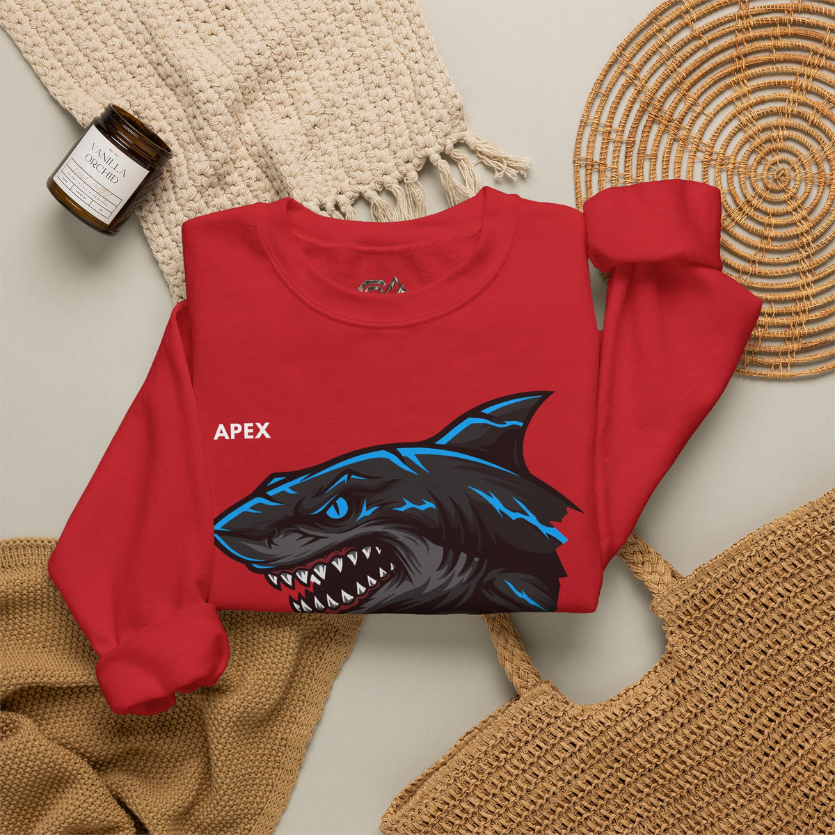 APEX Shark Sweatshirt Premium Design SKIALFA Unisex