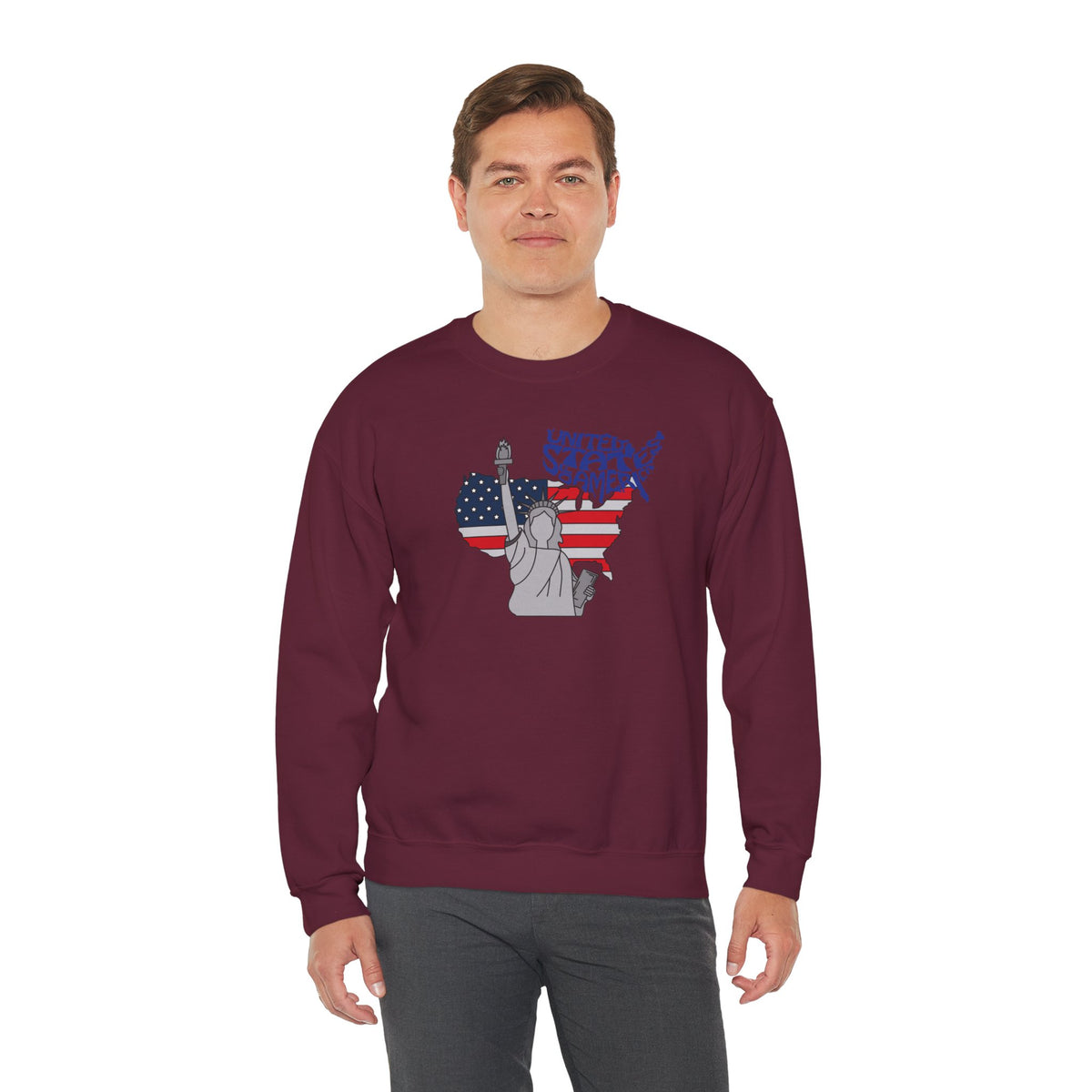 United States of America Sweatshirt Premium Design SKIALFA Unisex