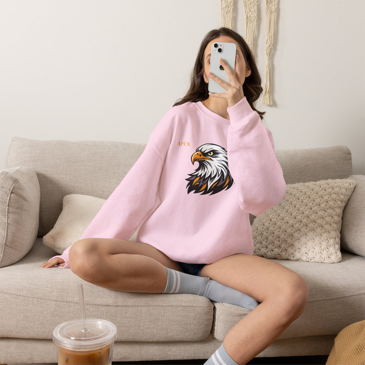 APEX Eagle Sweatshirt Premium Design SKIALFA Unisex
