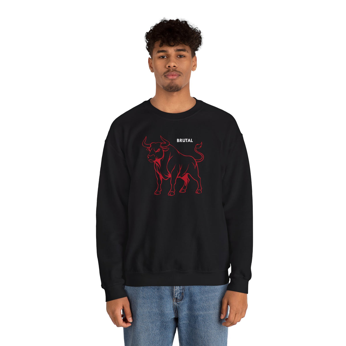 BRUTAL Bull Sweatshirt Premium Design SKIALFA Unisex