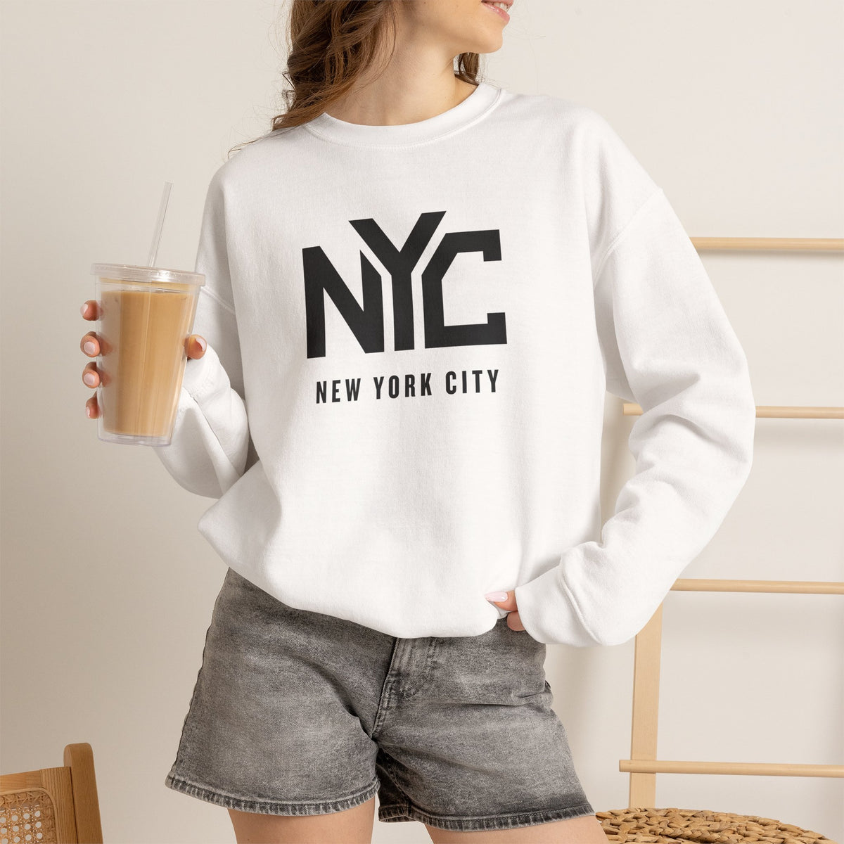 NYC New York City Sweatshirt Premium Design SKIALFA Unisex