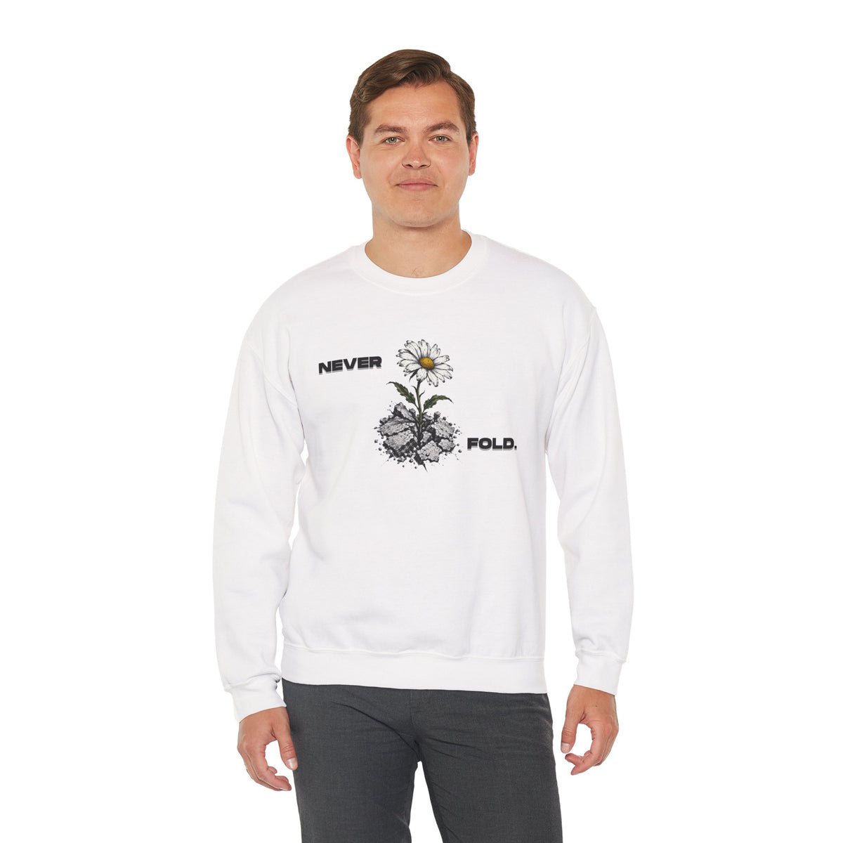 NEVER FOLD Sweatshirt Premium Design SKIALFA Unisex