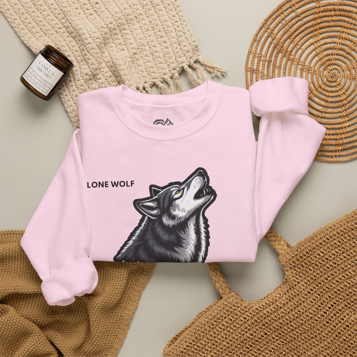 LONE WOLF Sweatshirt Premium Design SKIALFA Unisex