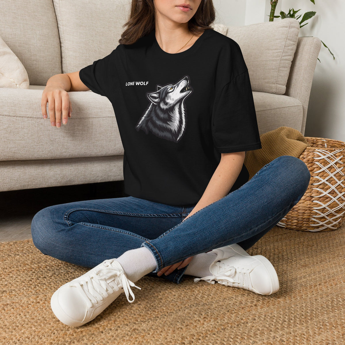 LONE WOLF T-Shirt Premium Design SKIALFA Unisex