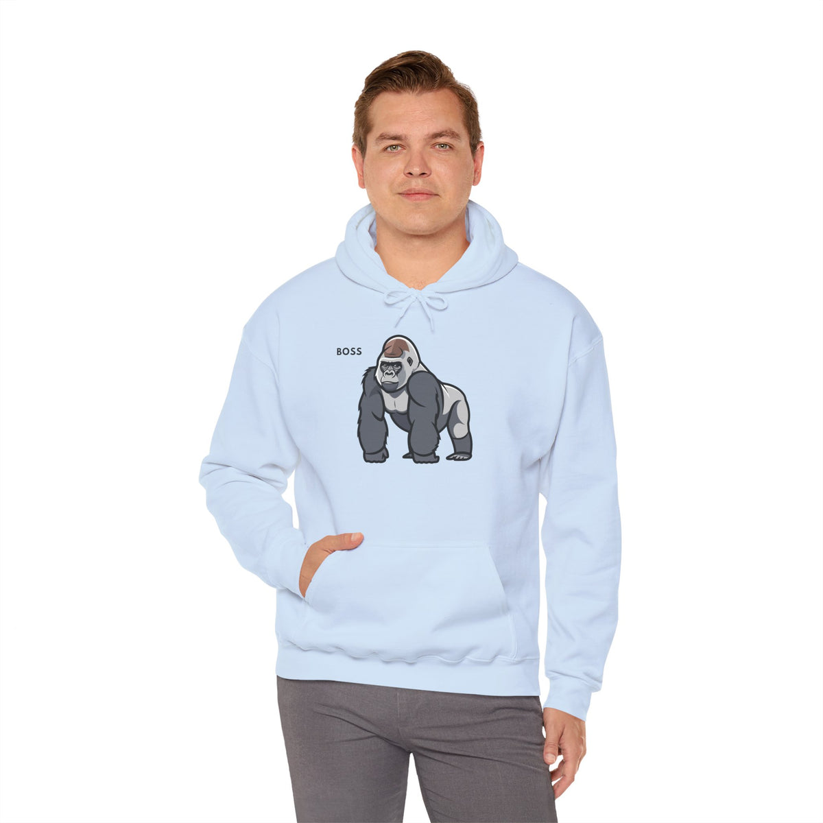 BOSS Gorilla Hoodie Premium Design SKIALFA Unisex