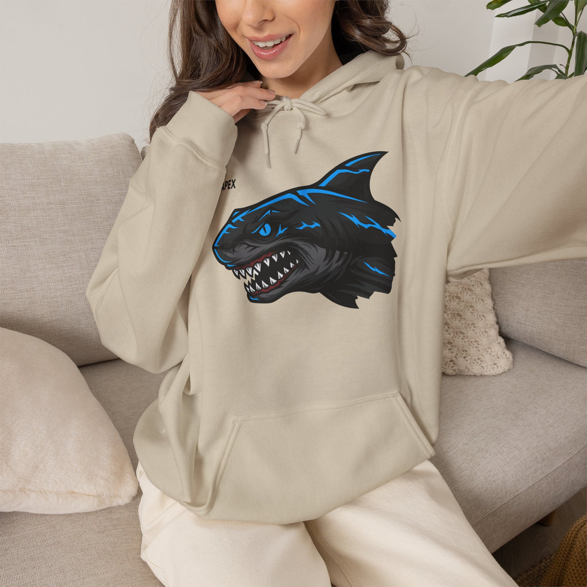 APEX Shark Hoodie Premium Design SKIALFA Unisex