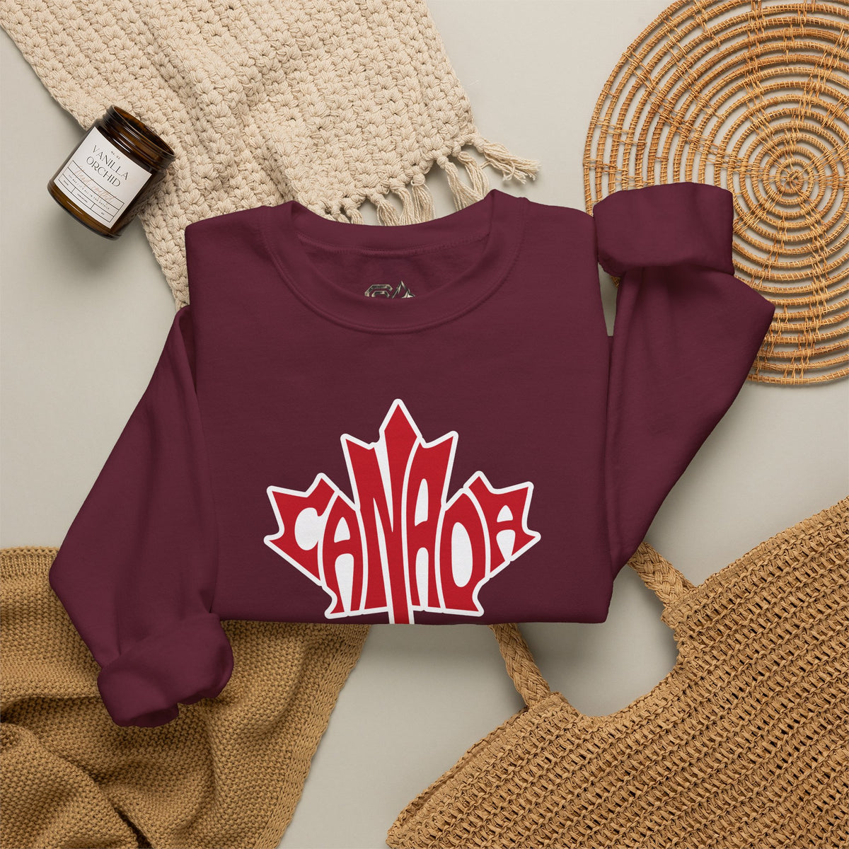 CANADA Leaf Sweatshirt Premium Design SKIALFA Unisex
