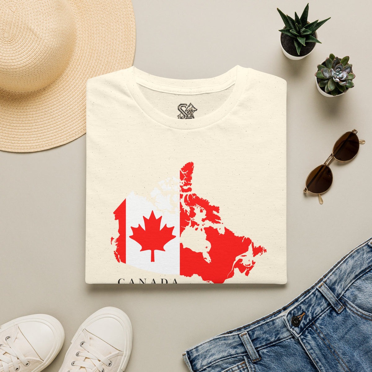 Canada Maple T-Shirt Premium Design SKIALFA Unisex