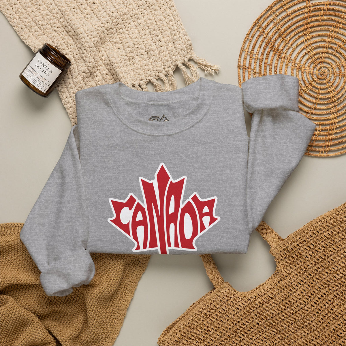 CANADA Leaf Sweatshirt Premium Design SKIALFA Unisex