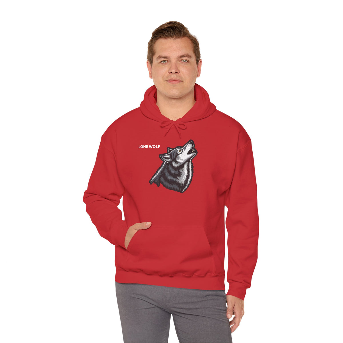 LONE WOLF Hoodie Premium Design SKIALFA Unisex