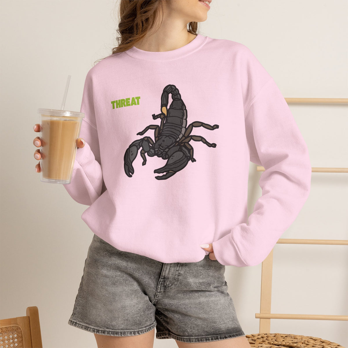 THREAT Scorpion Sweatshirt Premium Design SKIALFA Unisex