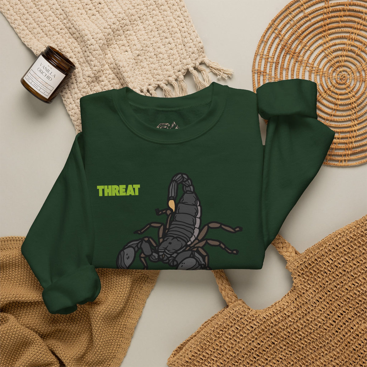 THREAT Scorpion Sweatshirt Premium Design SKIALFA Unisex