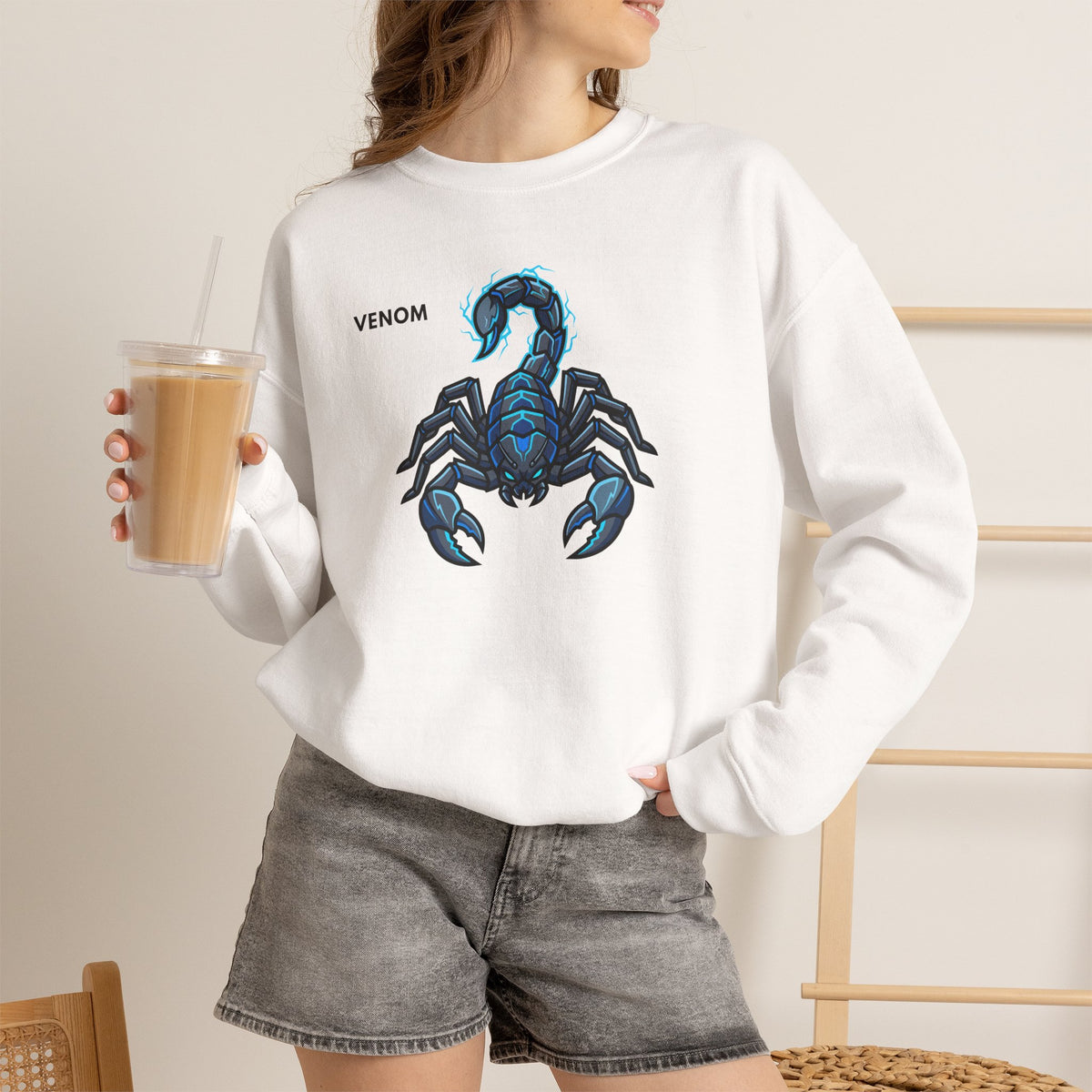 VENOM Scorpion Sweatshirt Premium Design SKIALFA Unisex