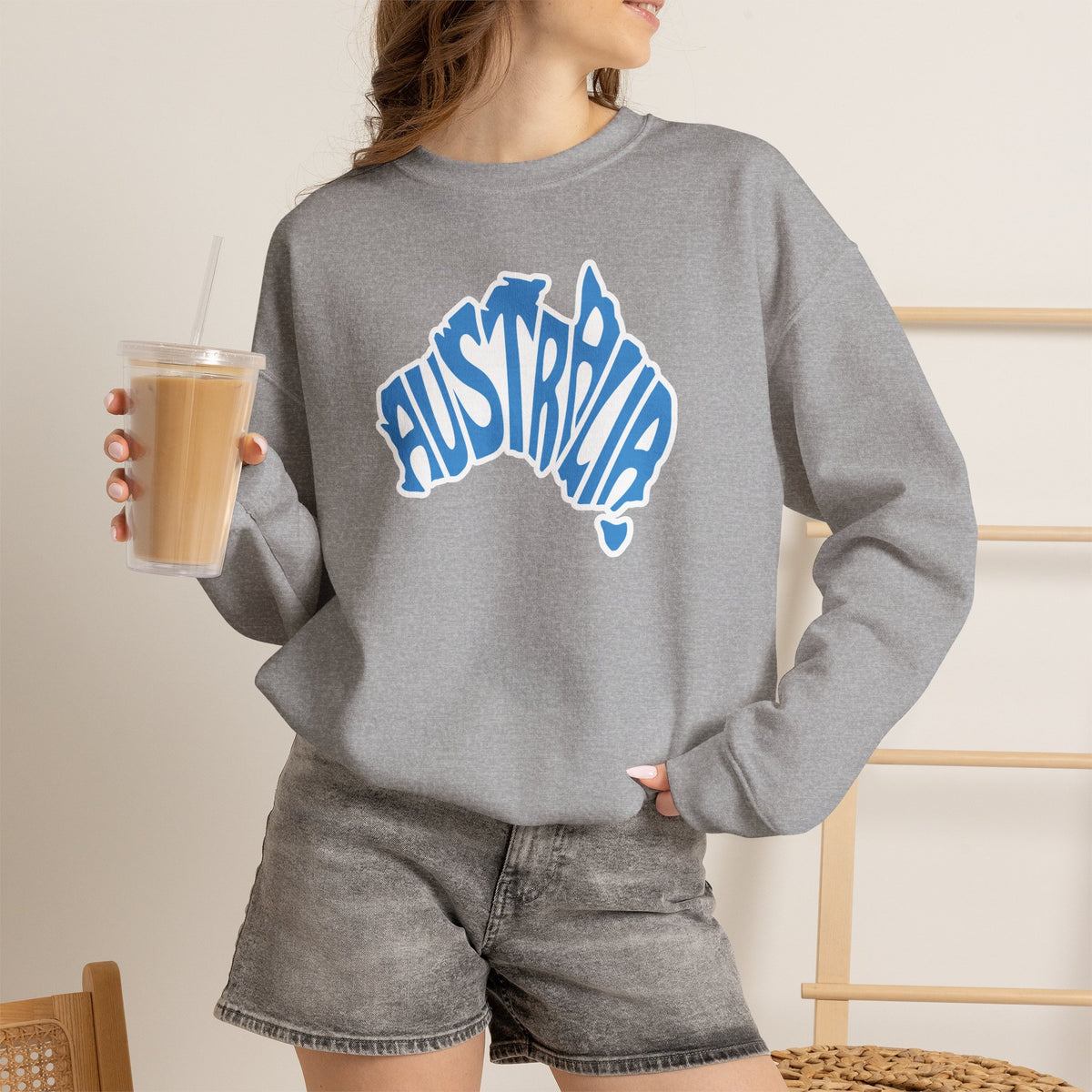Australia Graphic Sweatshirt Premium Design SKIALFA Unisex