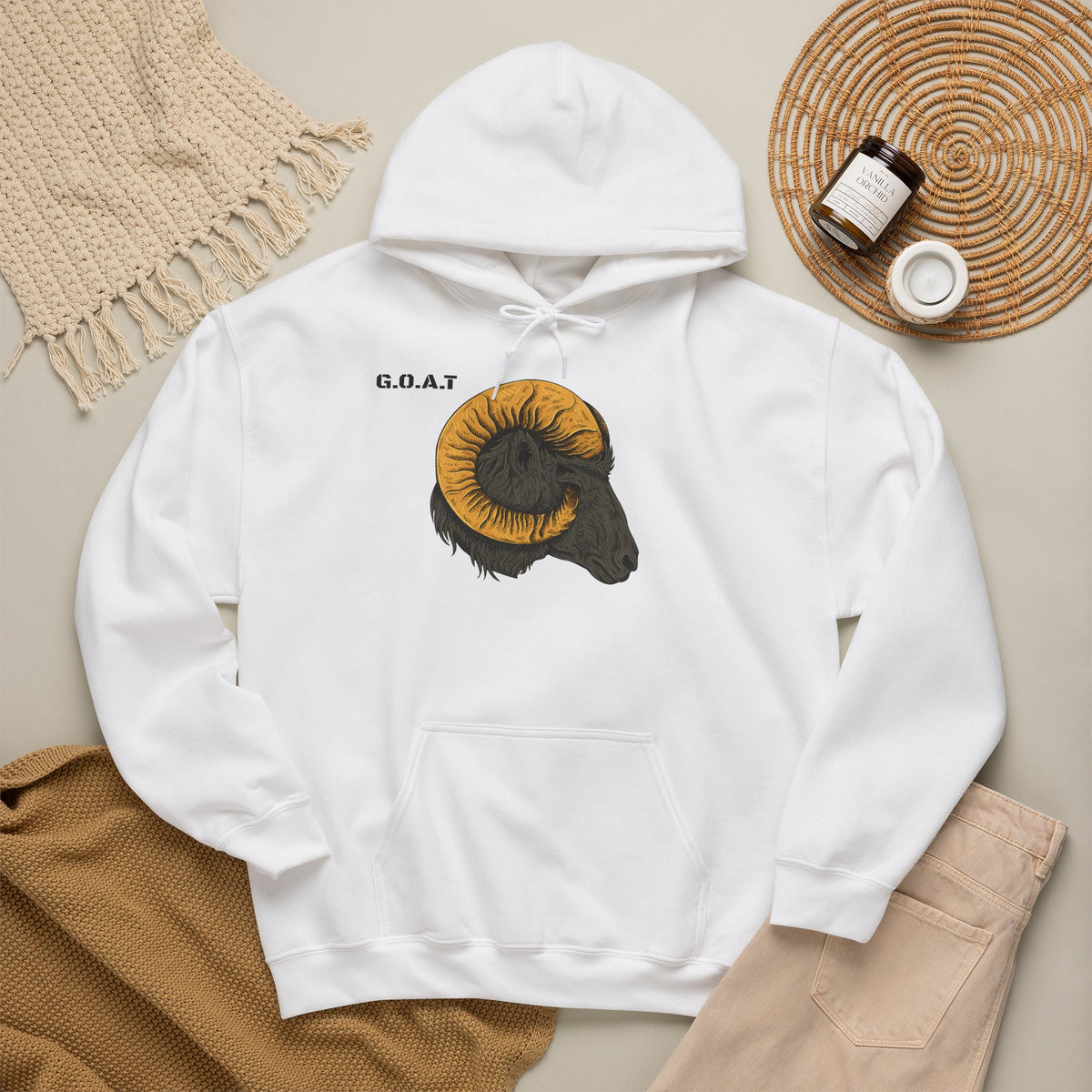 GOAT Head Goat Hoodie Premium Design SKIALFA Unisex