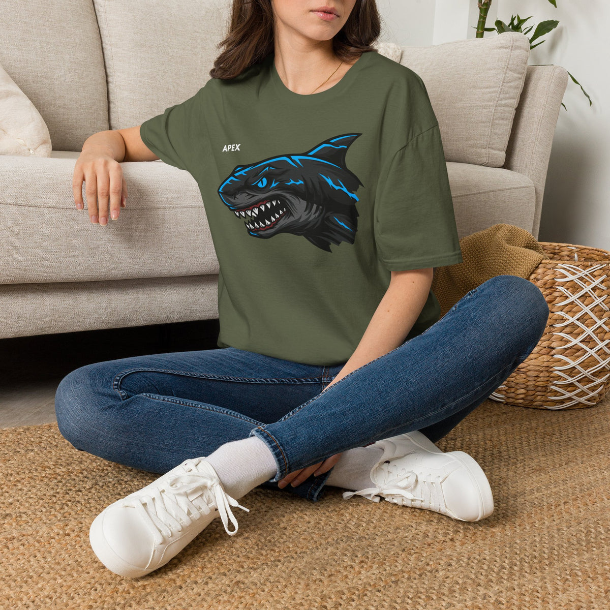 APEX Shark T-Shirt Premium Design SKIALFA Unisex