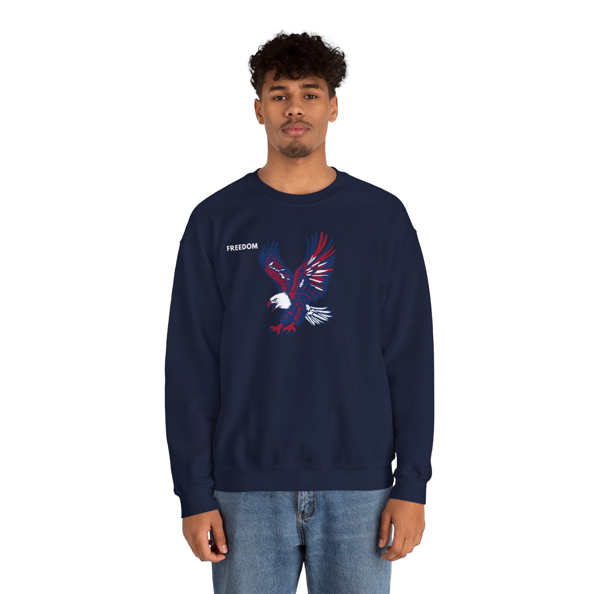 FREEDOM Eagle Sweatshirt Premium Design SKIALFA Unisex