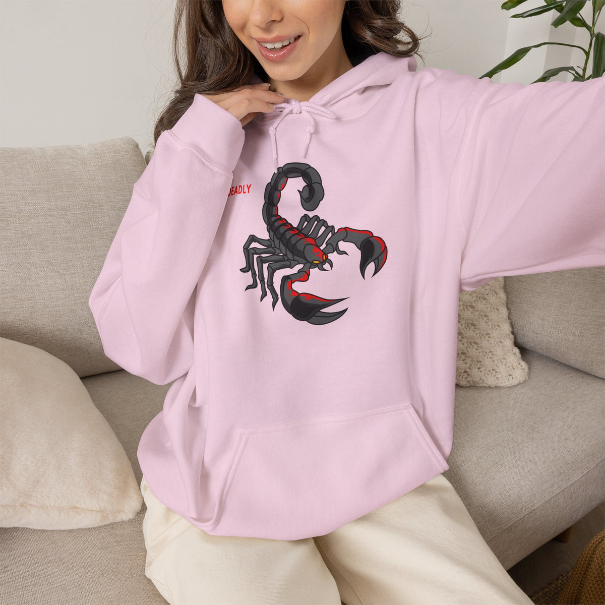 DEADLY Scorpion Hoodie Premium Design SKIALFA Unisex