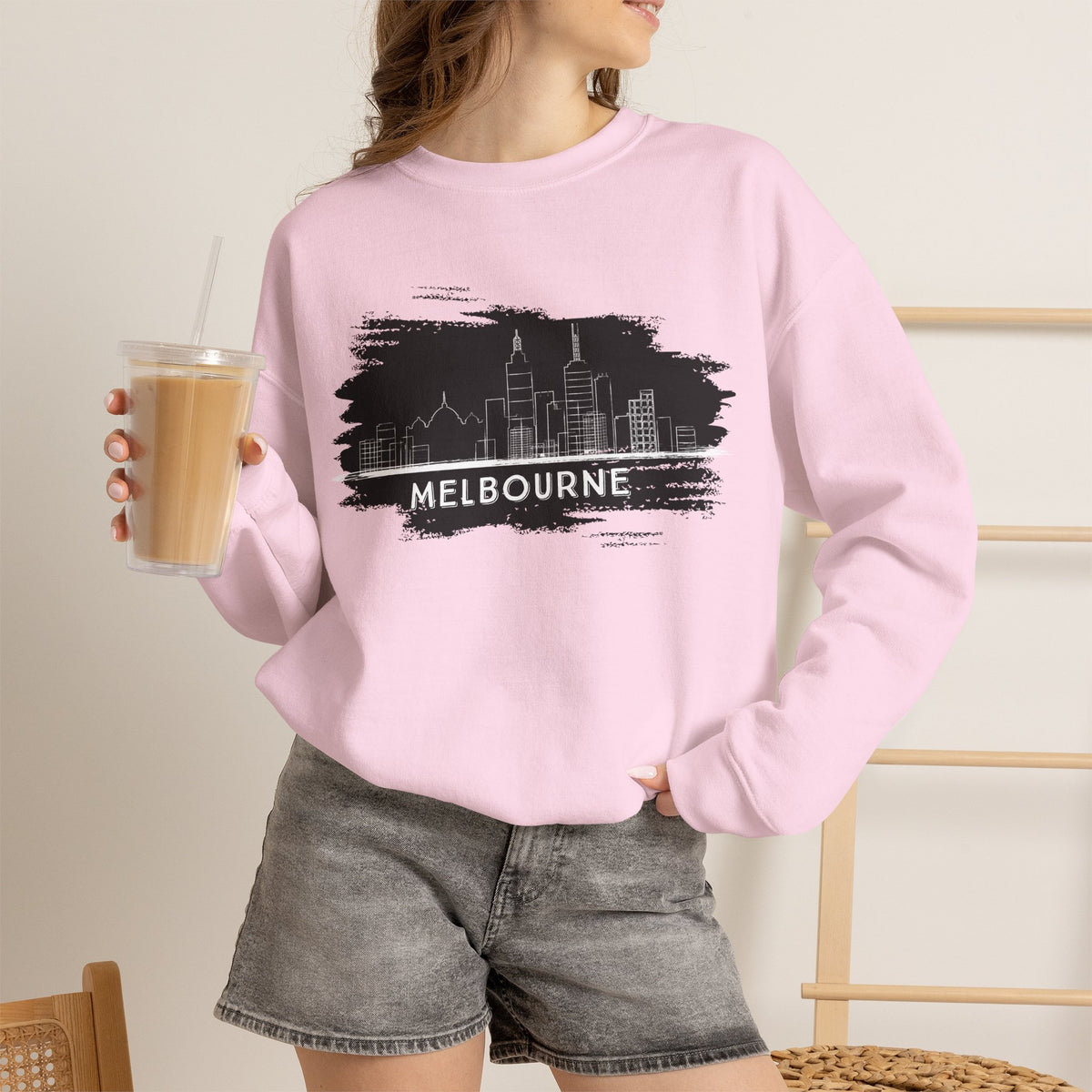 Melbourne Sweatshirt Premium Design SKIALFA Unisex