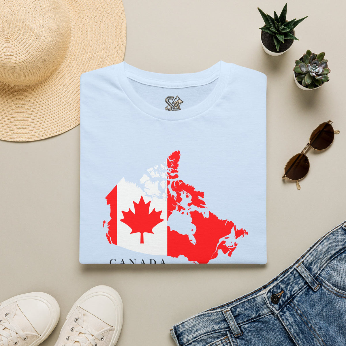Canada Maple T-Shirt Premium Design SKIALFA Unisex