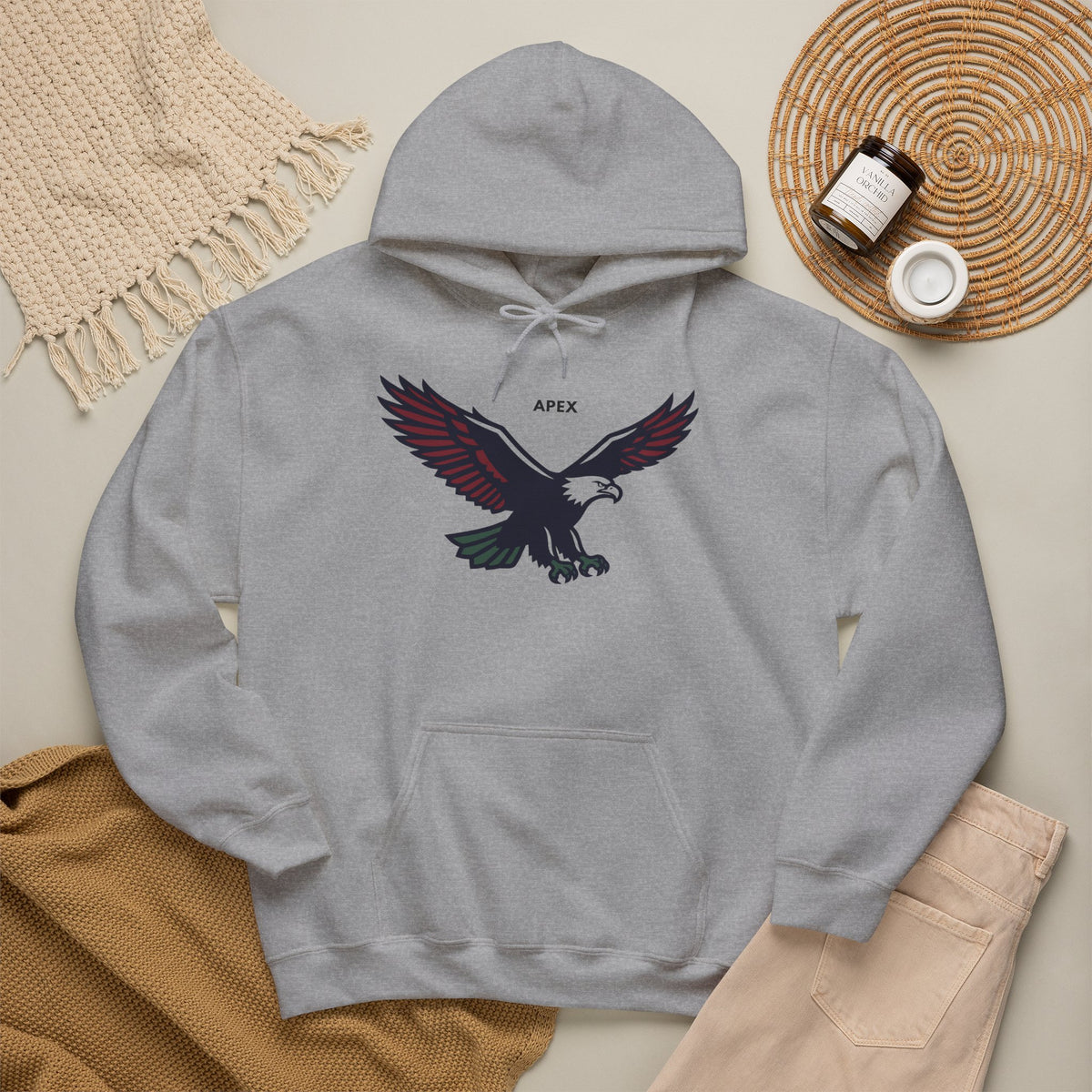 APEX Eagle Hoodie Premium Design SKIALFA Unisex