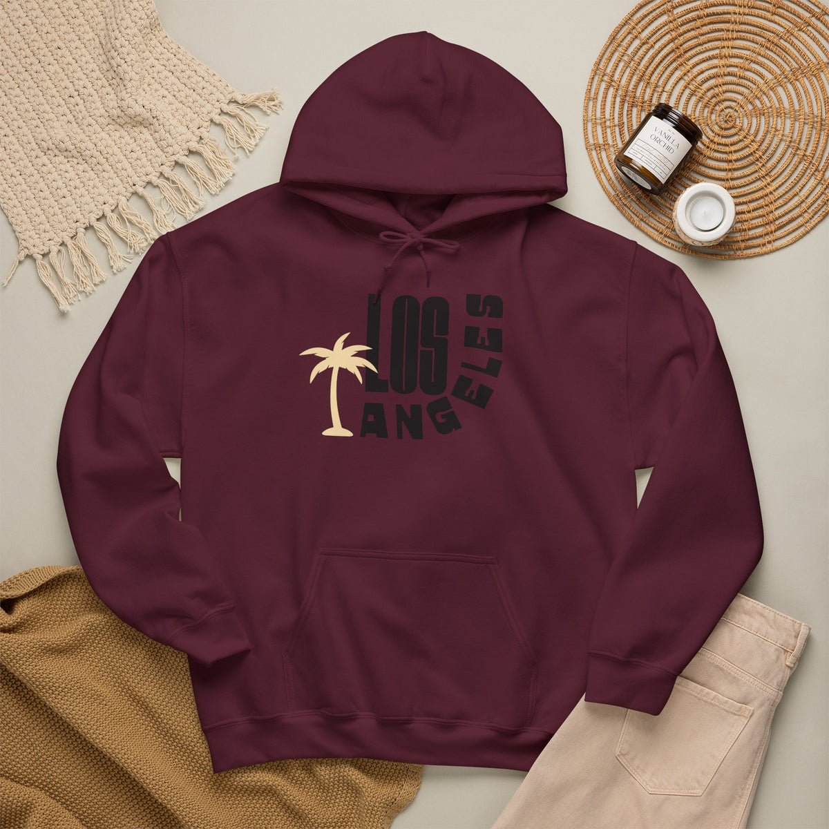 LOS ANGELES Hoodie Premium Design SKIALFA 9Unisex
