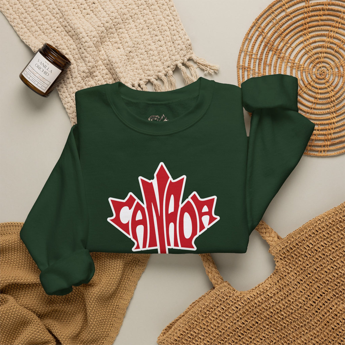 CANADA Leaf Sweatshirt Premium Design SKIALFA Unisex