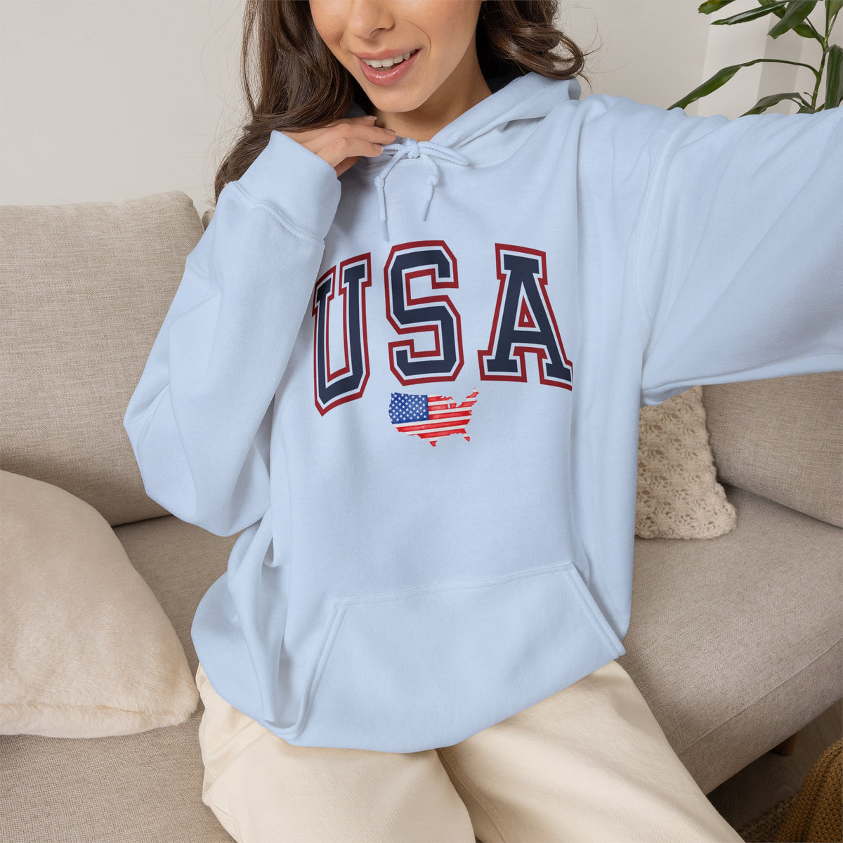 USA Hoodie Premium Design SKIALFA Unisex