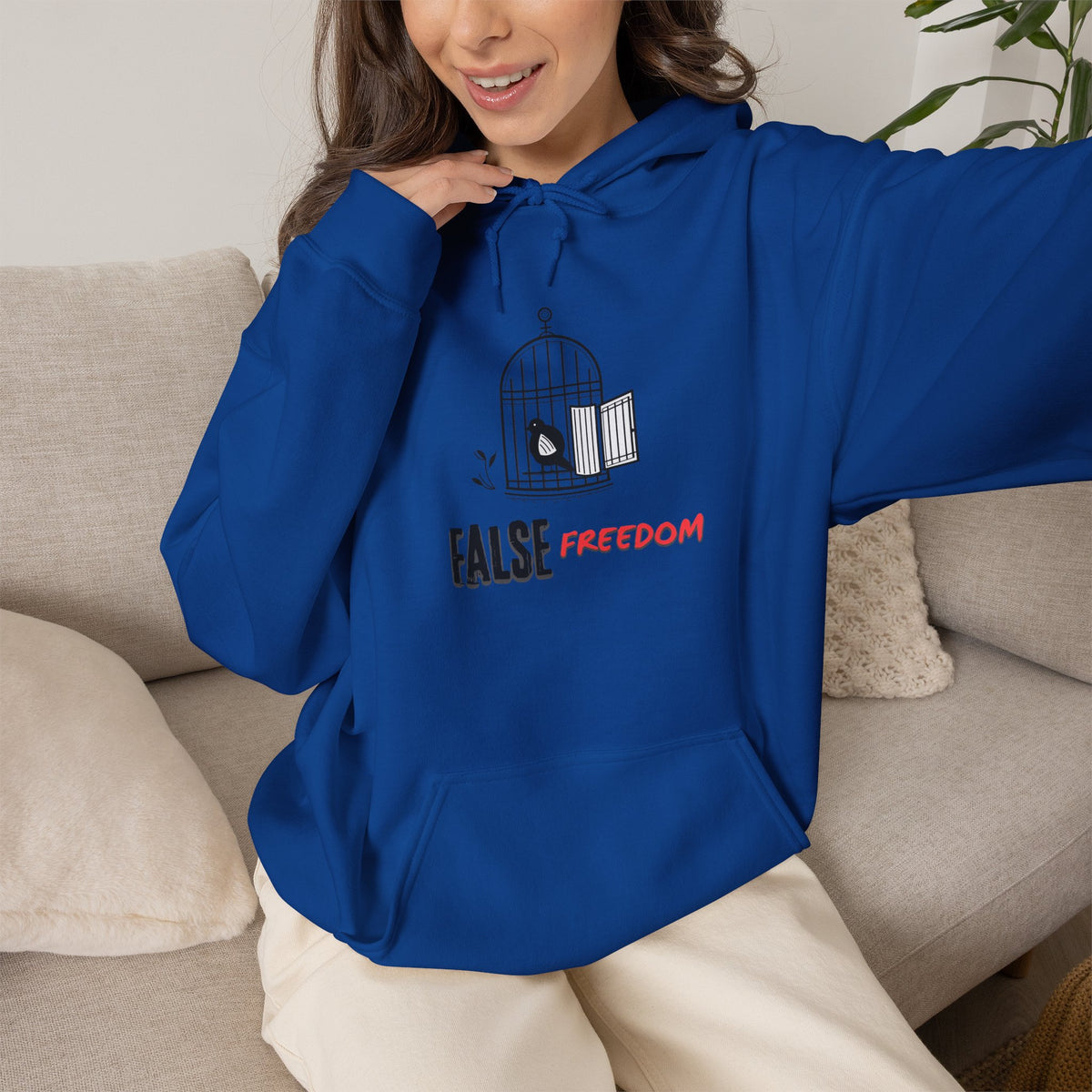 FALSE FREEDOM Hoodie Premium Design SKIALFA Unisex