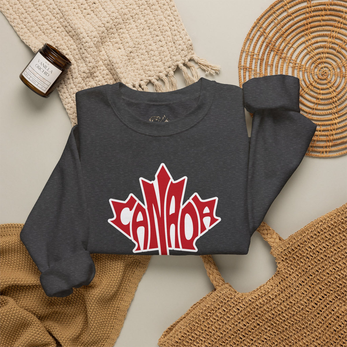 CANADA Leaf Sweatshirt Premium Design SKIALFA Unisex