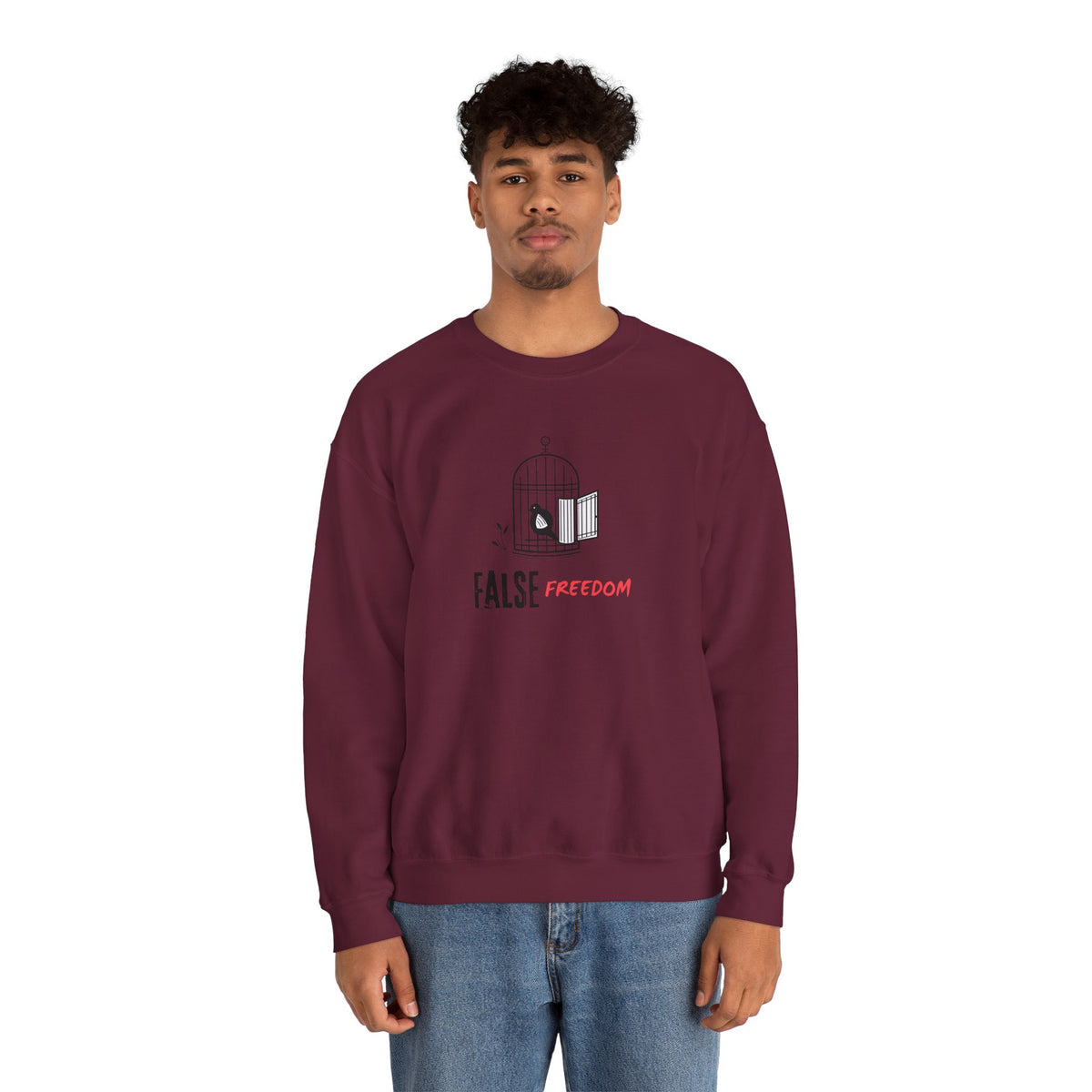 FALSE FREEDOM Sweatshirt Premium Design SKIALFA Unisex
