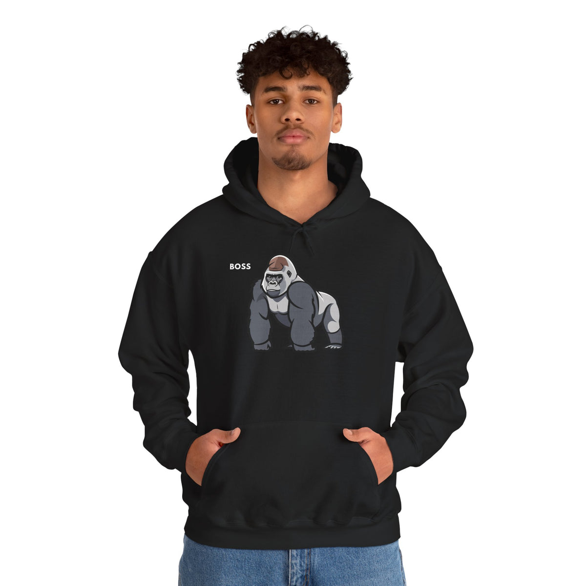 BOSS Gorilla Hoodie Premium Design SKIALFA Unisex