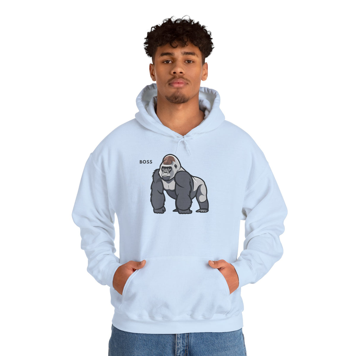 BOSS Gorilla Hoodie Premium Design SKIALFA Unisex