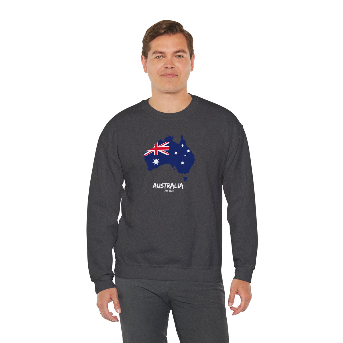 Australia Map Flag Sweatshirt Premium Design SKIALFA Unisex