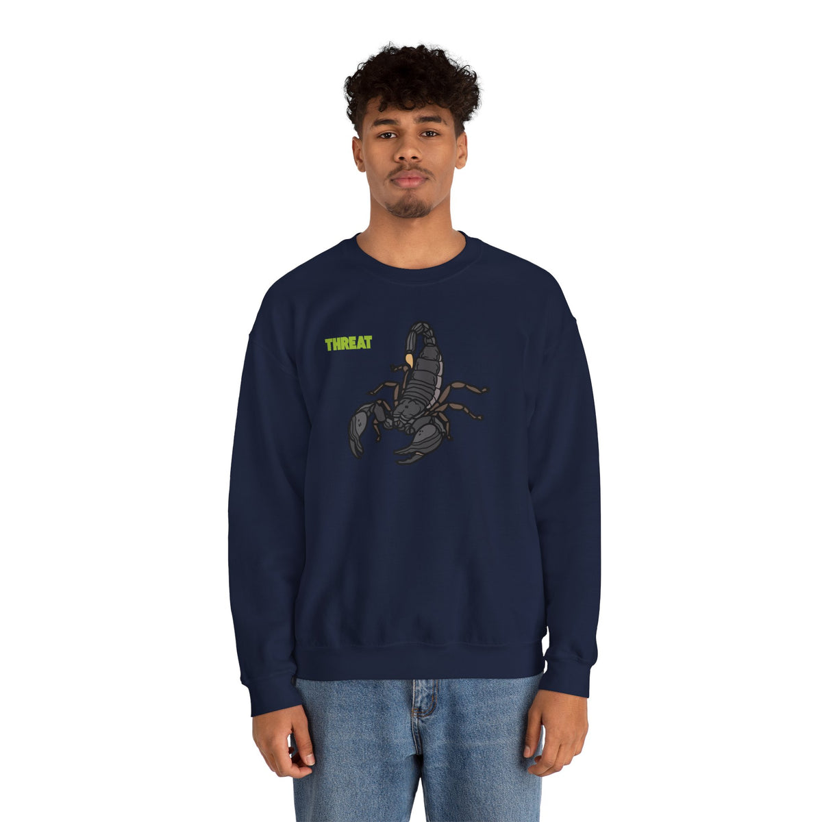 THREAT Scorpion Sweatshirt Premium Design SKIALFA Unisex