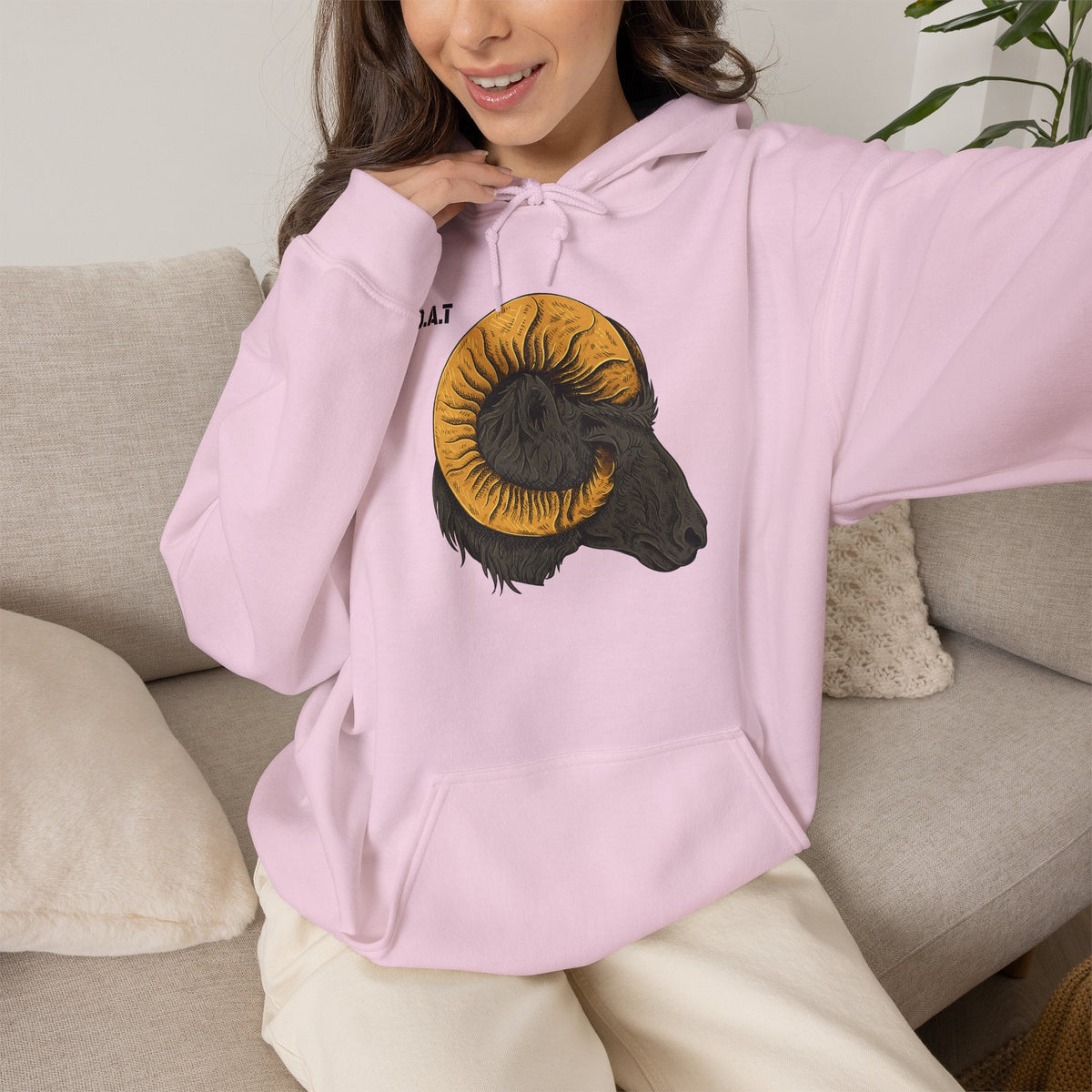 GOAT Head Goat Hoodie Premium Design SKIALFA Unisex