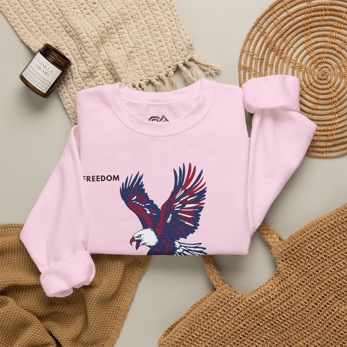 FREEDOM Eagle Sweatshirt Premium Design SKIALFA Unisex