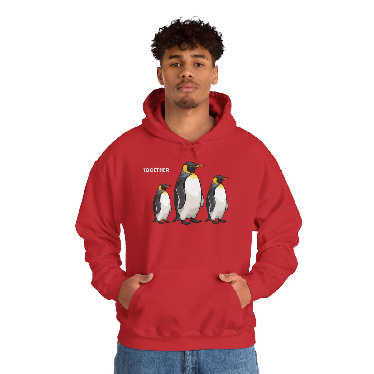 TOGETHER Penguin Hoodie Premium Design SKIALFA Unisex