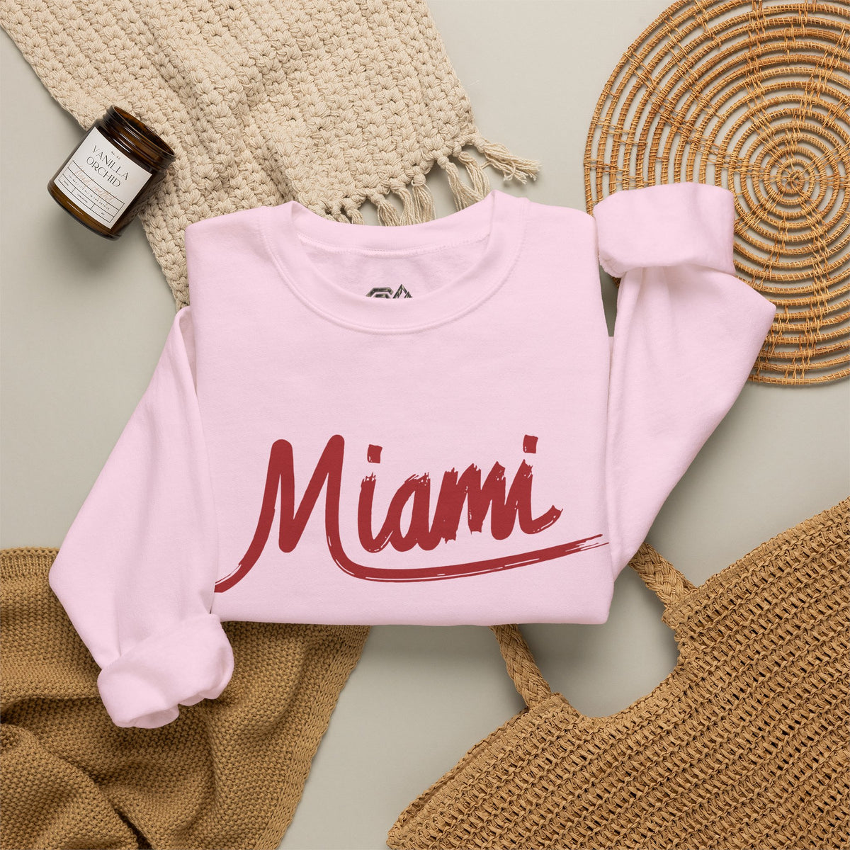 Miami Sweatshirt Premium Design SKIALFA Unisex
