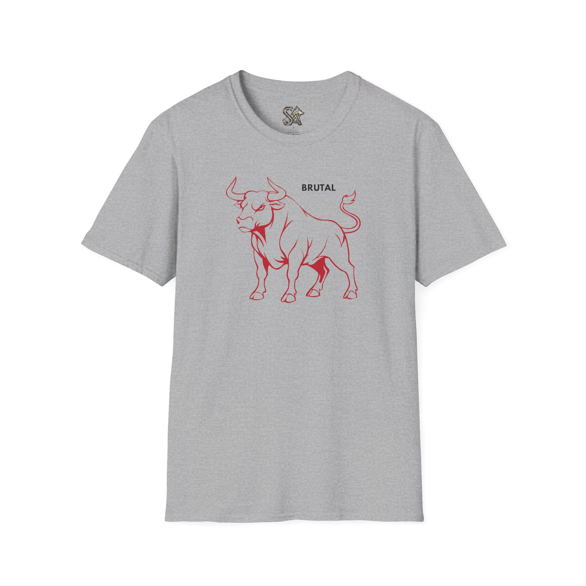 BRUTAL Bull T-Shirt Premium Design SKIALFA Unisex