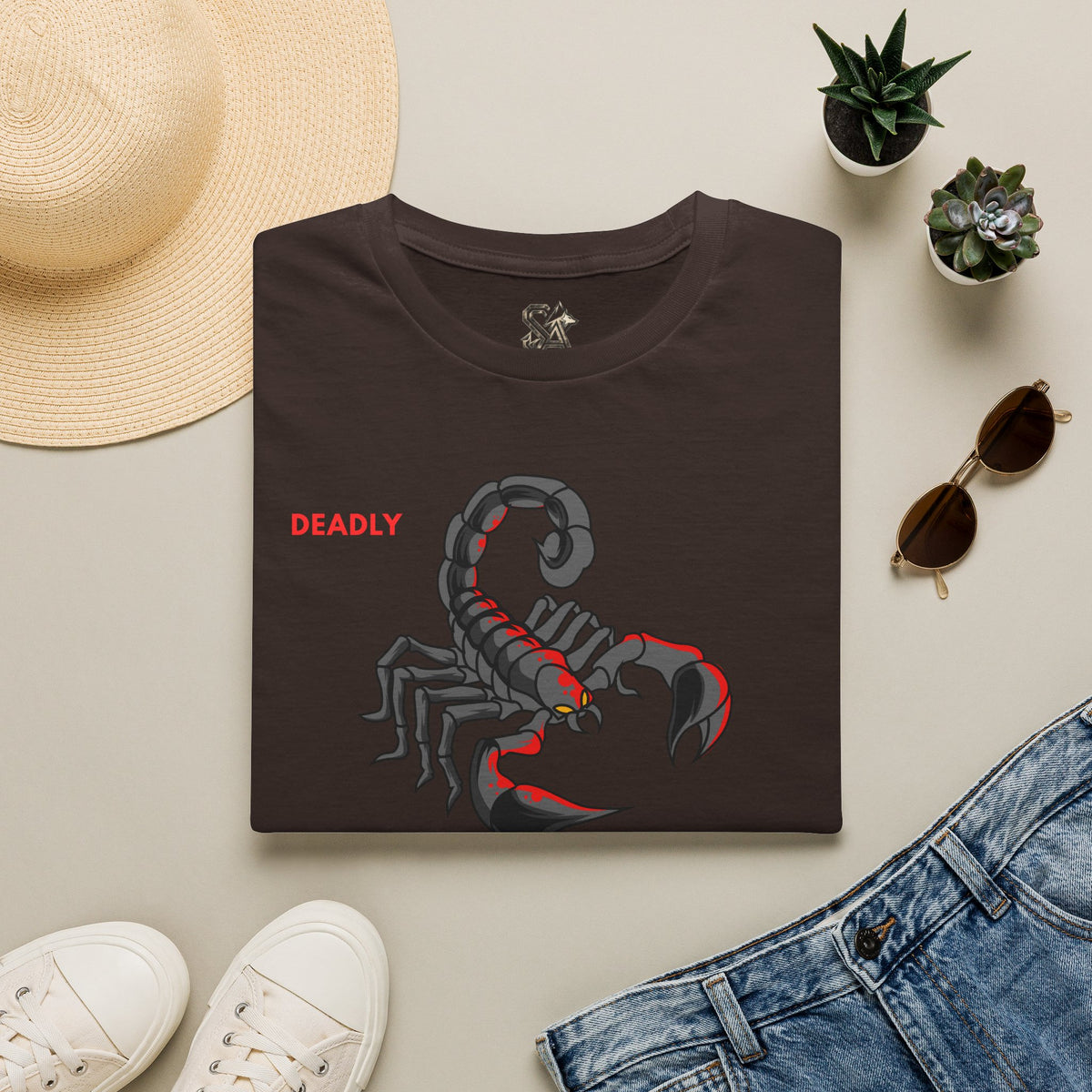 DEADLY Scorpion T-Shirt Premium Design SKIALFA Unisex