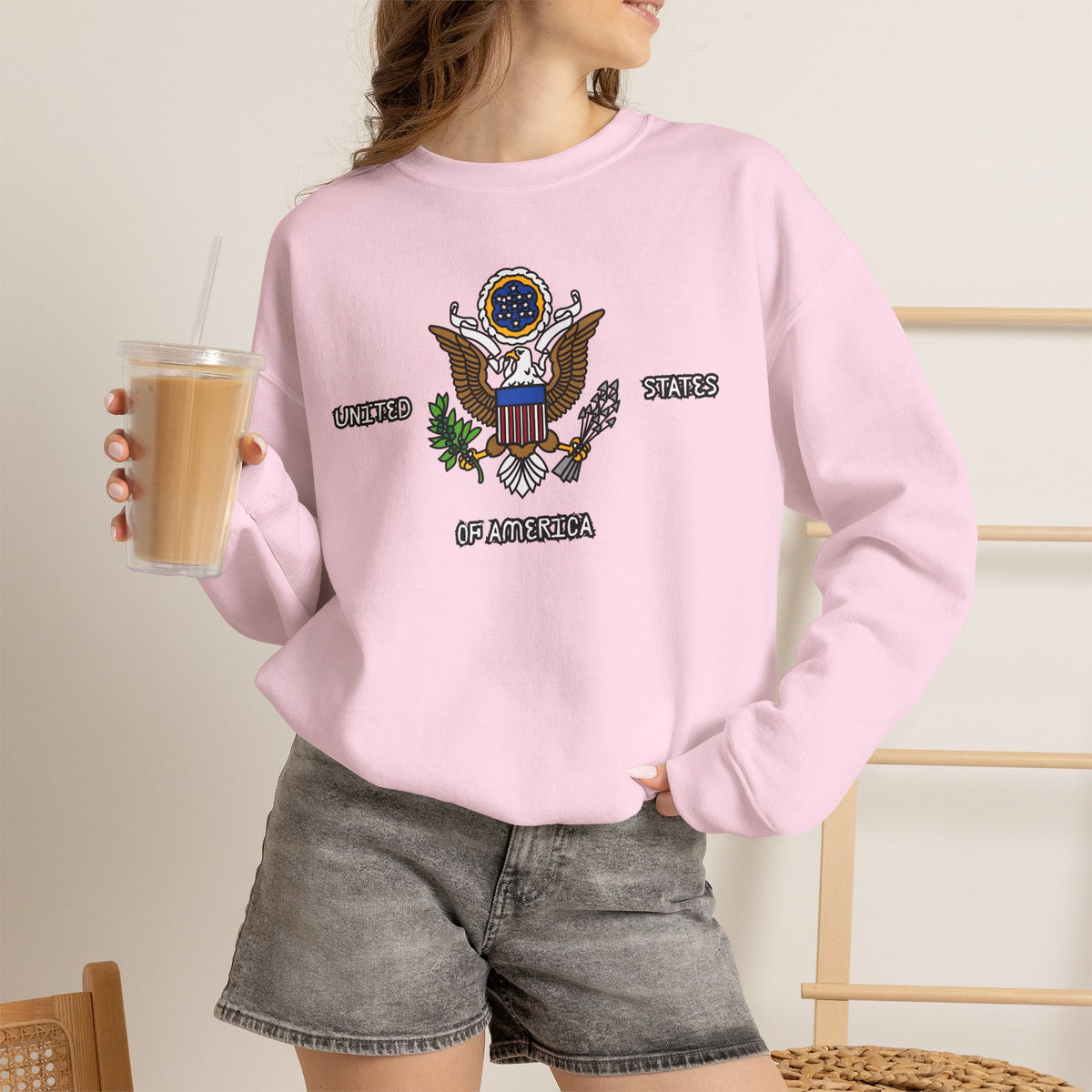 United States Sweatshirt Premium Design SKIALFA Unisex