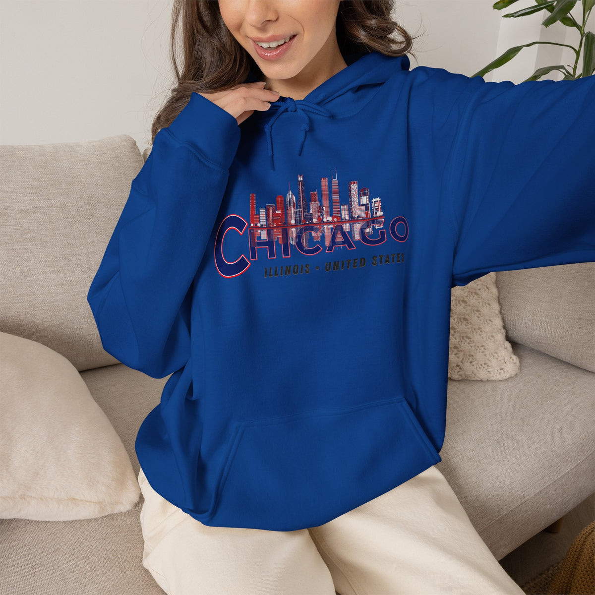 CHICAGO Hoodie Premium Design SKIALFA Unisex