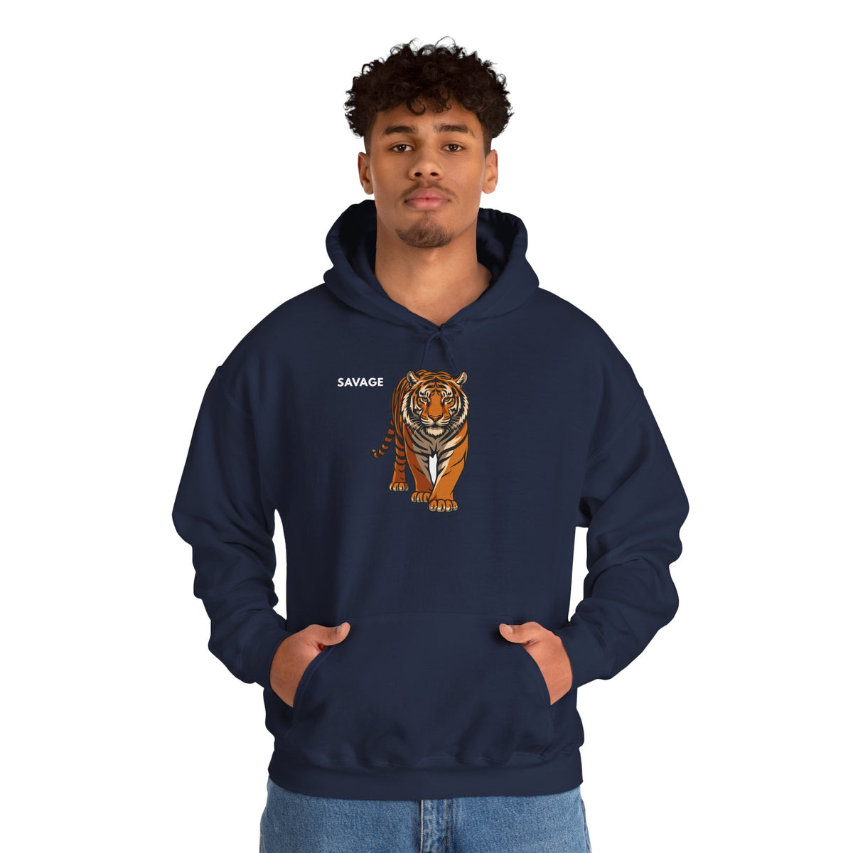 SAVAGE Tiger Hoodie Premium Design SKIALFA Unisex