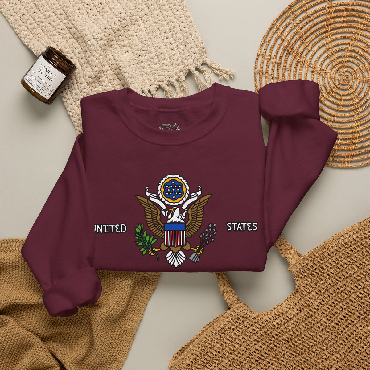 United States Sweatshirt Premium Design SKIALFA Unisex
