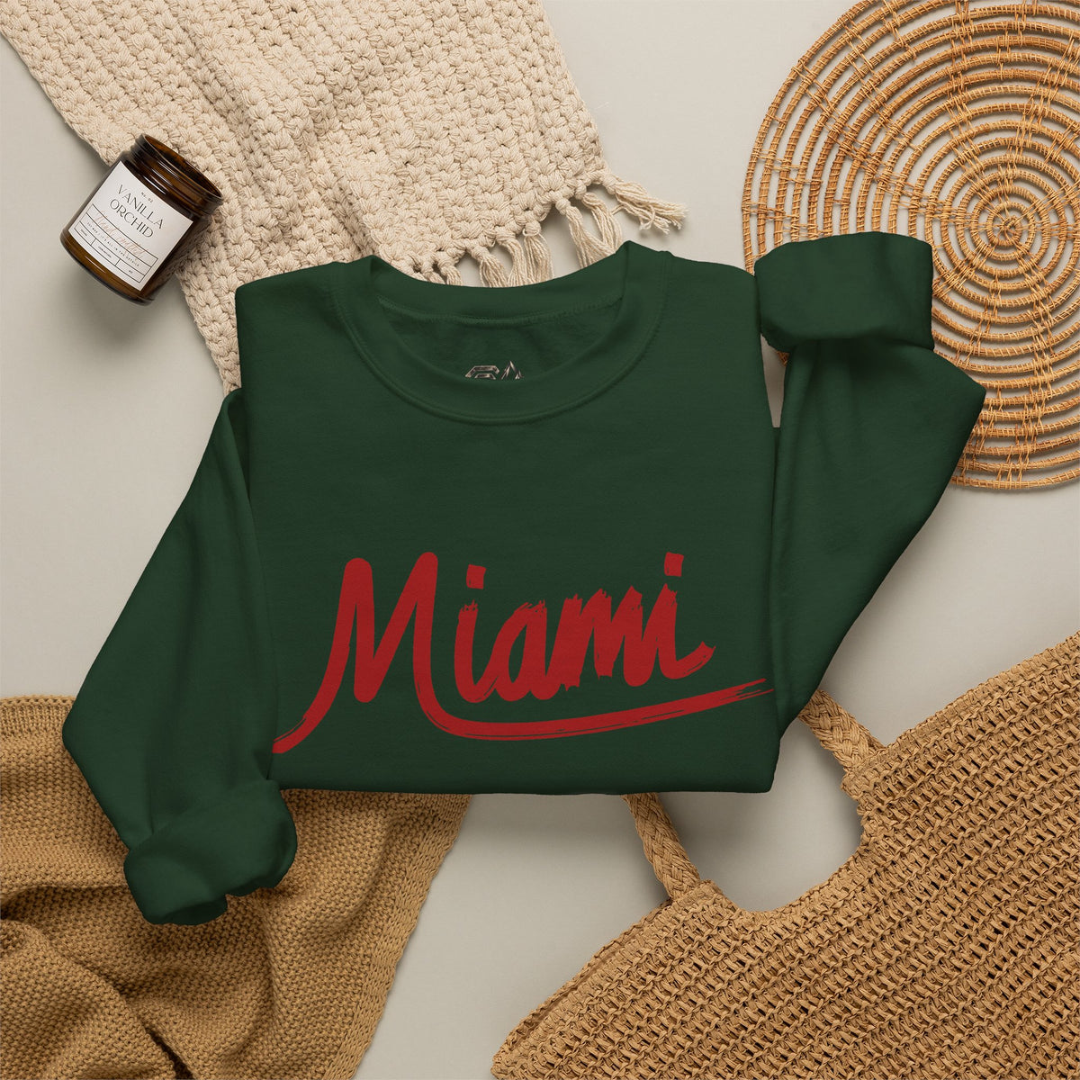 Miami Sweatshirt Premium Design SKIALFA Unisex