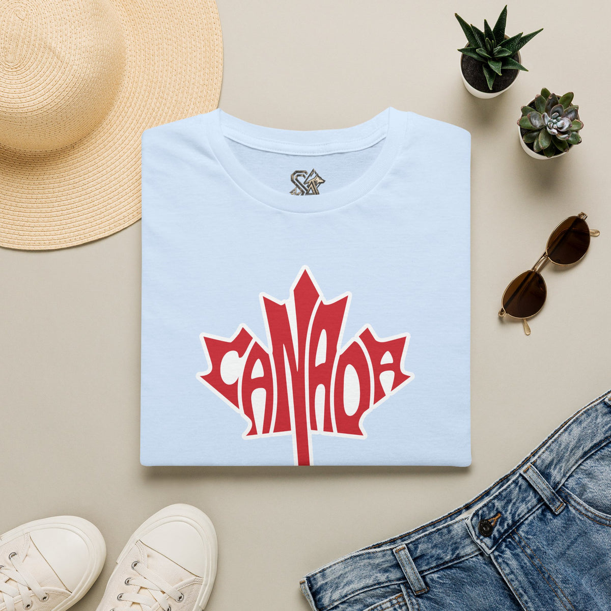 Canada Flag T-Shirt Premium Design SKIALFA Unisex
