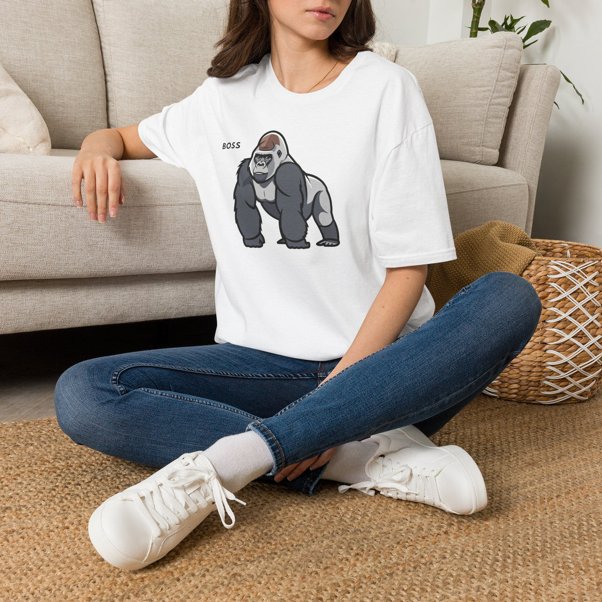 BOSS Gorilla T-Shirt Premium Design SKIALFA Unisex