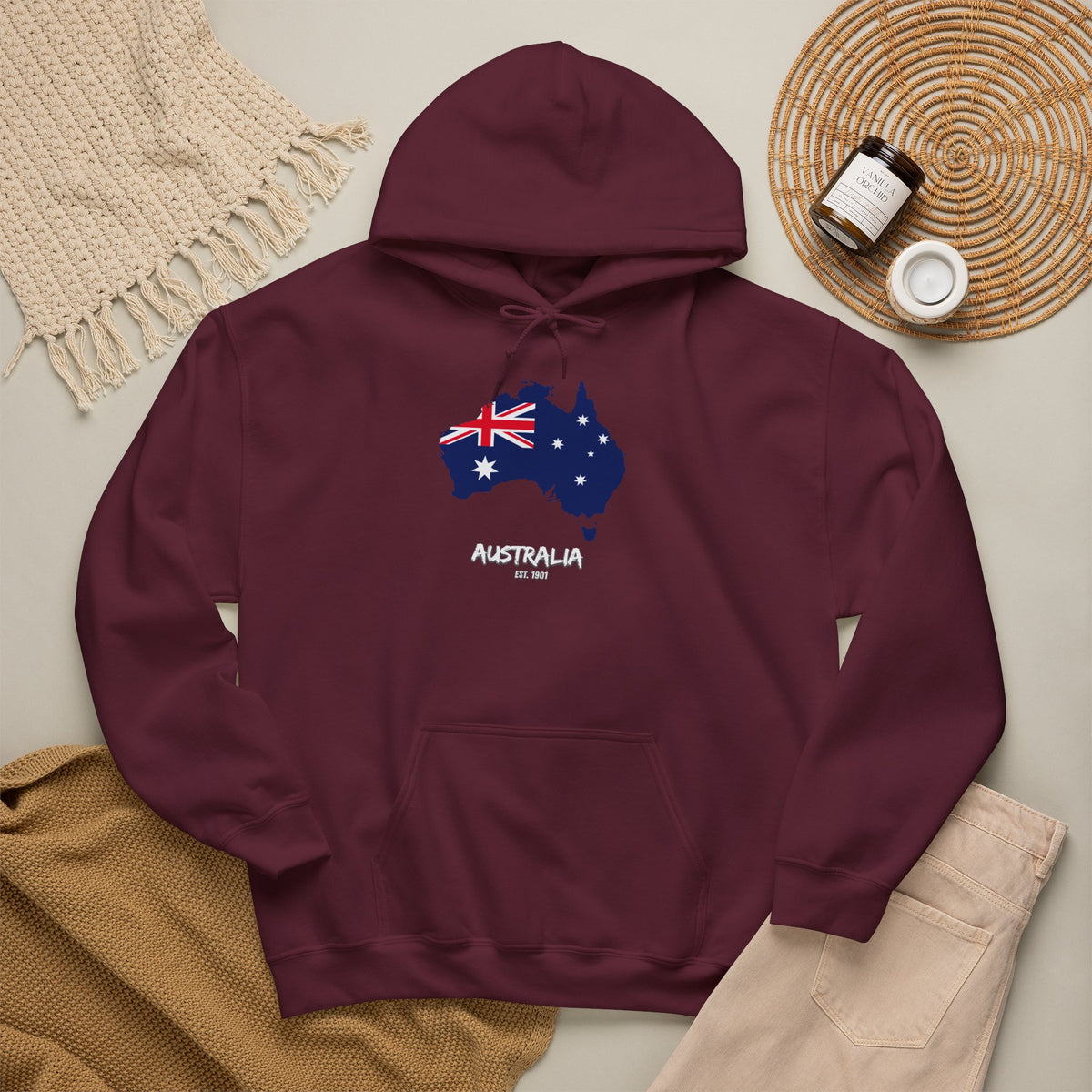 AUSTRALIA Hoodie Premium Design SKIALFA Unisex