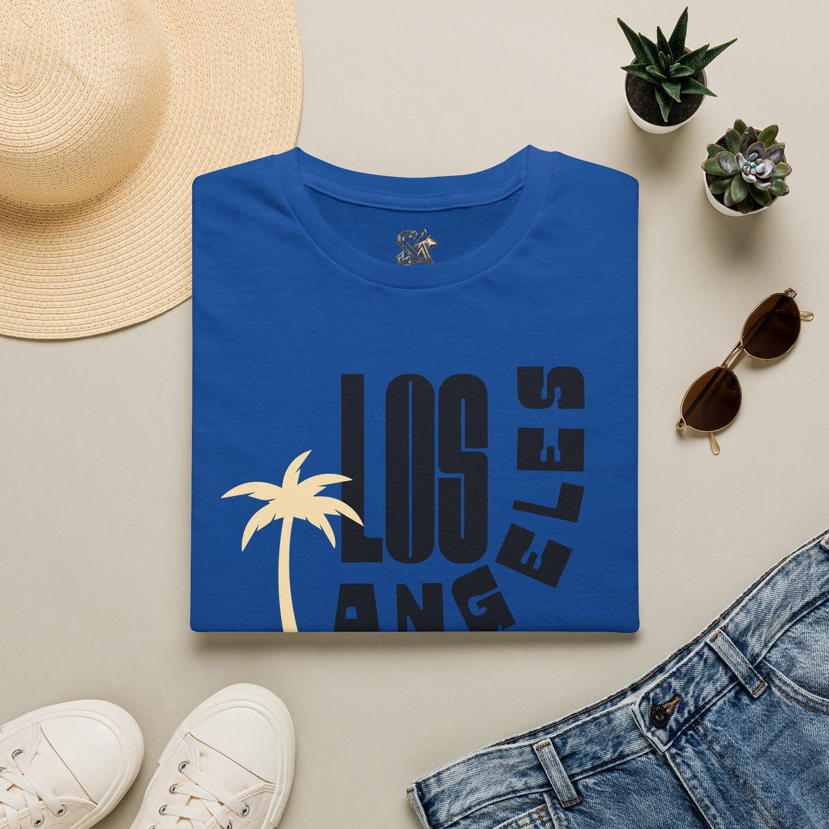 LOS ANGELES T-Shirt Premium Design SKIALFA Unisex